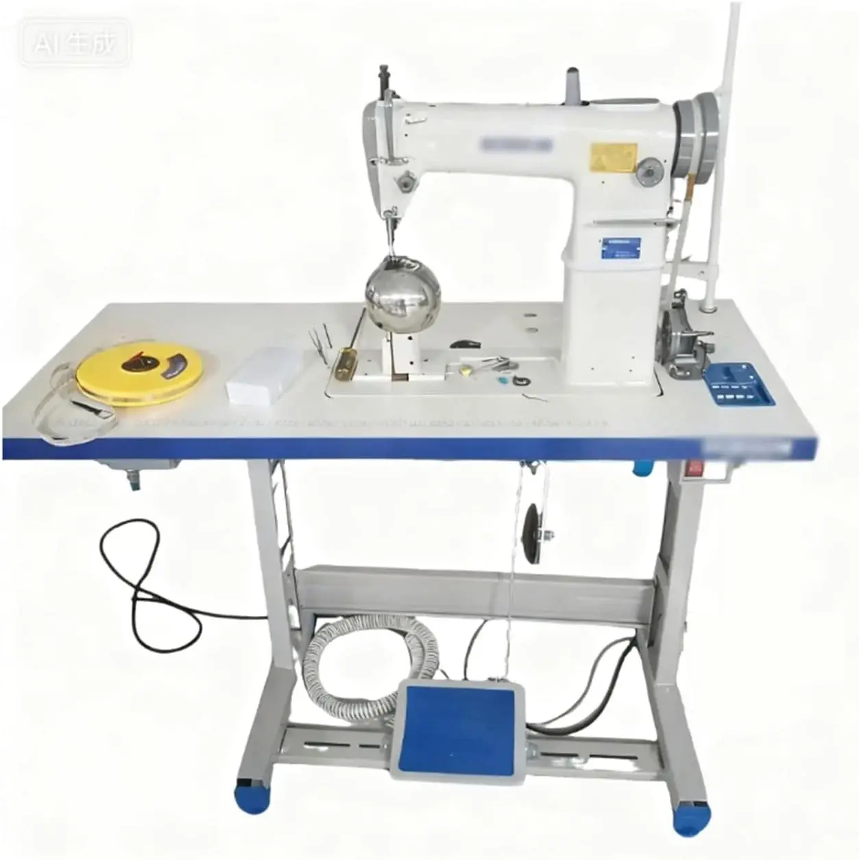 Industrial Hair Wig Making Machine - Single Needle Sewing Machine for Human Hair Wigs, Professional Quality, Durable, Efficient for Wig Production, Hair Extensions, and Crafts