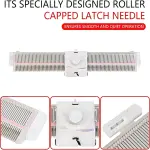 Automatic Knitting Machine Kit - 150 Stitches, 6.5mm Gauge, Easy-to-Use Plastic Sewing Tool for Sweaters, Scarves & Hats - Complete with Accessories for Home Crafting