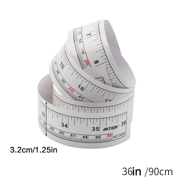 Adhesive Measuring Tape Sewing Machine Table Ruler for Fabric Cutting Tailoring Length 90cm/36Inch