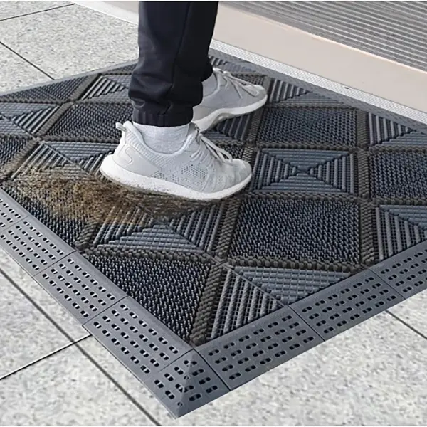 Shoe Brush Scraper, Entrance Floor Mats, Door Scrubber Mat Outdoor Heavy Duty Boot Scraper with Brush for Home Porch Garden(80x250cm/31.5x98.5)