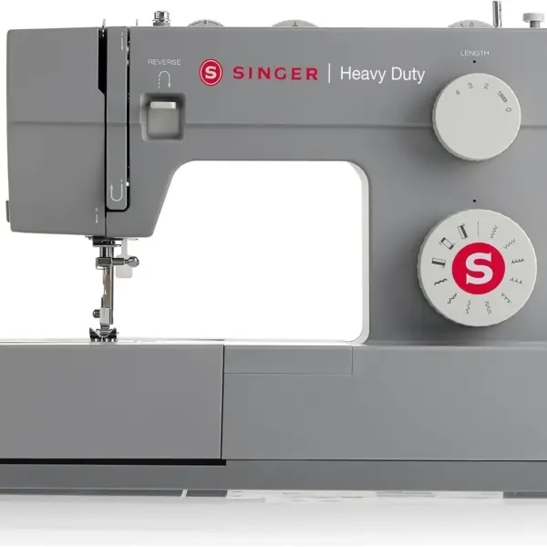 SINGER® Heavy Duty 4411 (Grey) High Speed Sewing Machine + Accessories | 11 Built-In Stitches Deliver 69 Stitch Applications | 50% More Power, 1100 Stitches/Min | Metal Frame, 4-Step Buttonhole