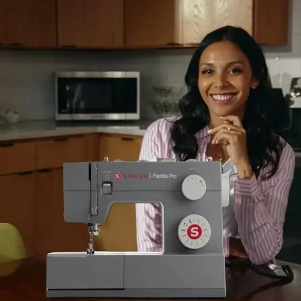 SINGER® Heavy Duty 4411 (Grey) High Speed Sewing Machine + Accessories | 11 Built-In Stitches Deliver 69 Stitch Applications | 50% More Power, 1100 Stitches/Min | Metal Frame, 4-Step Buttonhole
