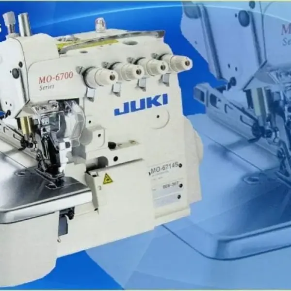Juki MO-6714 Industrial Serger Overlock Machine 4 Thread Fully Submerged Table,Servo Motor. LED. DIY.