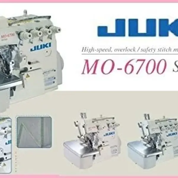 Juki MO-6714 Industrial Serger Overlock Machine 4 Thread Fully Submerged Table,Servo Motor. LED. DIY.