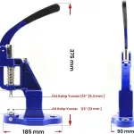 Snaps Rivet Grommet Prong Eyelet Popper Fastener Self Cover Fabric Button Hand Press Machine Set