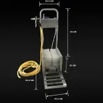 Heavy-Duty Rain Shoe Scrubber & Boot Brush, Automatic Stainless Steel Mud Remover with Water Spray Gun, All-Weather Industrial Shoe Cleaner for Farm & Livestock Care