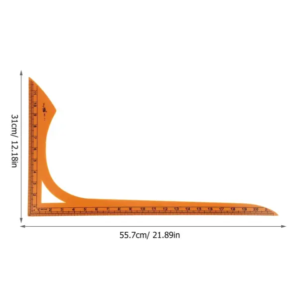 VILLCASE 1pc Shape Sewing Ruler Lightweight Measuring Tool for Accurate Clothing Layout Multi-Functional Cutting Tailoring for Professionals and Enthusiasts