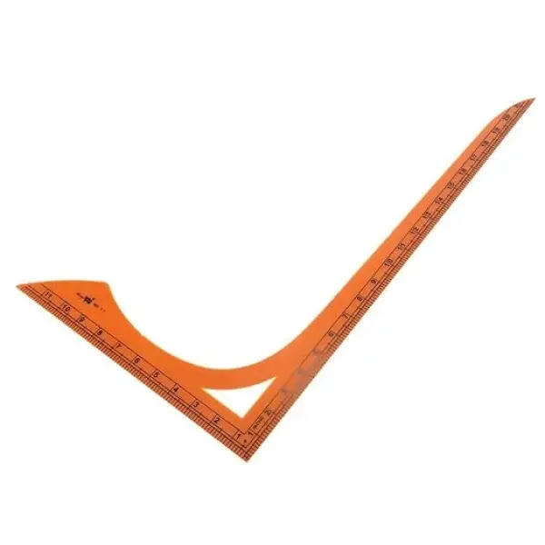 VILLCASE 1pc Shape Sewing Ruler Lightweight Measuring Tool for Accurate Clothing Layout Multi-Functional Cutting Tailoring for Professionals and Enthusiasts