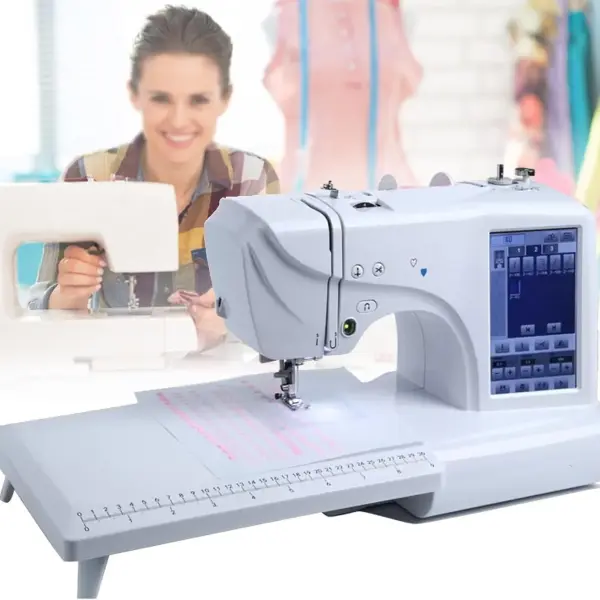 Computerized Sewing and Quilting Machine,132 Built-in Stitches, Comes with Expansion Table and 7" LCD Touch Screen,4x4/4x9.2in Embroidery Area & Multiple Accessories