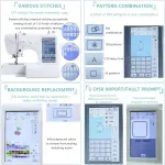Computerized Sewing and Quilting Machine,132 Built-in Stitches, Comes with Expansion Table and 7" LCD Touch Screen,4x4/4x9.2in Embroidery Area & Multiple Accessories
