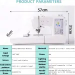 Computerized Sewing and Quilting Machine,132 Built-in Stitches, Comes with Expansion Table and 7" LCD Touch Screen,4x4/4x9.2in Embroidery Area & Multiple Accessories