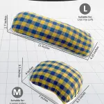 Professional 2 Pack Tailors Ham for Pressing Sewing and Seam Roll Set,Pad Ergonomic Ironing Tool for Curved Seams Kit