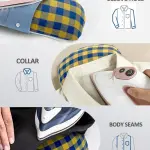 Professional 2 Pack Tailors Ham for Pressing Sewing and Seam Roll Set,Pad Ergonomic Ironing Tool for Curved Seams Kit