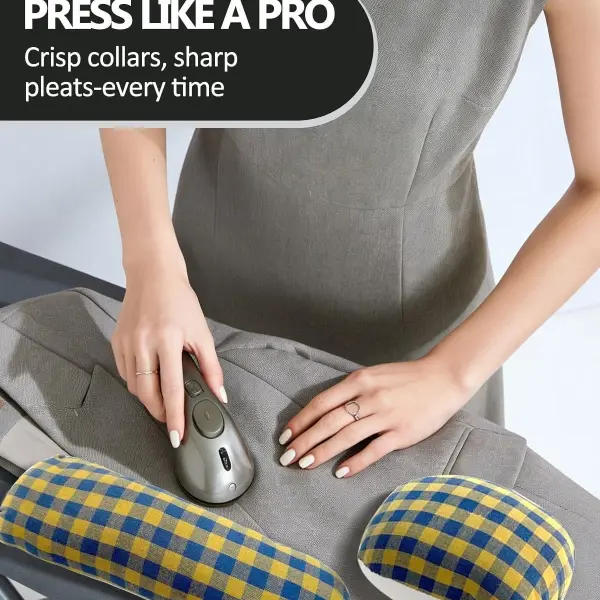 Professional 2 Pack Tailors Ham for Pressing Sewing and Seam Roll Set,Pad Ergonomic Ironing Tool for Curved Seams Kit