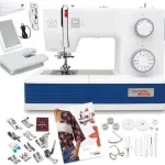 Bernette B05 Academy Sewing Machine | 30 Stitches Variety, LED Light, Extension Table, Presser Feet, Spools, Felt Discs, Ripper | Heavy Duty Quilting & Embroidery Kit for Home Use | User Friendly