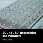 Fiskars Sewing Ruler (6"x 24") - Sewing and Quilting Ruler with Gridlines - Arts and Craft Supplies - Clear/Black