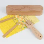 FMTYAOIU Beechwood Tailors Clappers, Seam Roller Beech, Tailors Clapper Set, Multi-Purpose Sewing Tool for Flattening Fabrics and Point Pressing, Wooden Tailors Clapper for Sewing, Quilting, Ironing