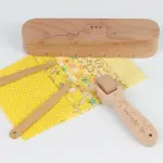 FMTYAOIU Beechwood Tailors Clappers, Seam Roller Beech, Tailors Clapper Set, Multi-Purpose Sewing Tool for Flattening Fabrics and Point Pressing, Wooden Tailors Clapper for Sewing, Quilting, Ironing