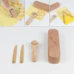 FMTYAOIU Beechwood Tailors Clappers, Seam Roller Beech, Tailors Clapper Set, Multi-Purpose Sewing Tool for Flattening Fabrics and Point Pressing, Wooden Tailors Clapper for Sewing, Quilting, Ironing