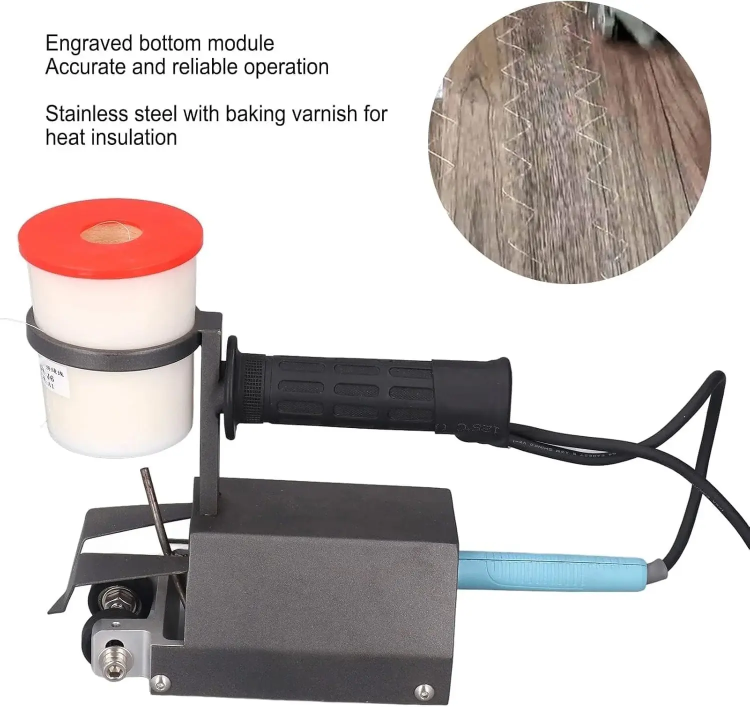 Portable Cycloid Veneer Stitching Machine for Wood Panel, Ideal for Woodworking Splicing and Patchwork, Efficient Single Needle Sewing Tool
