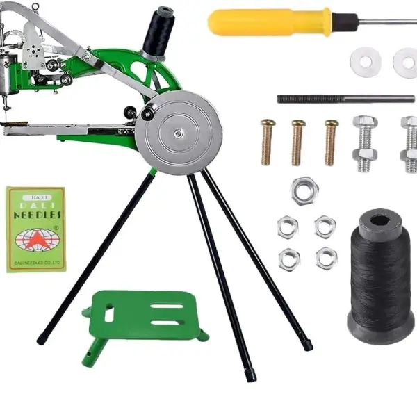 Shoe Repair Machine Hand Cobbler Sewing Machine dual Cotton Nylon Line Sewing Machine Manual Leather Machine for Shoes Cloth Bags