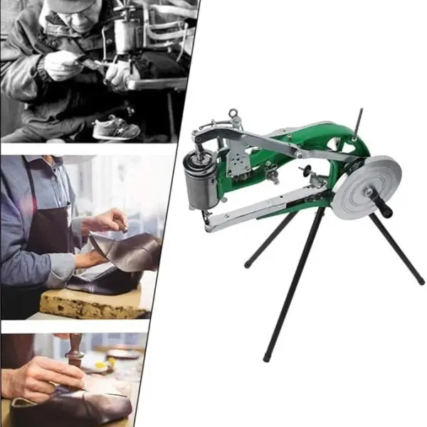 Shoe Repair Machine Hand Cobbler Sewing Machine dual Cotton Nylon Line Sewing Machine Manual Leather Machine for Shoes Cloth Bags