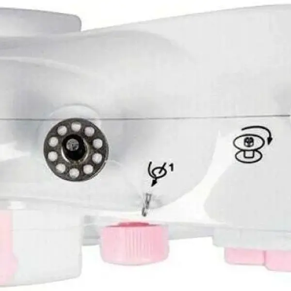 Sewing Machine 12 Stitch Patterns Foot Pedal Double Speed Control with Replaceable Presser,Small Household Sewing Tool
