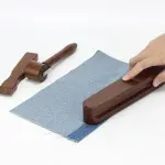 DIICCYO 3 Pcs Wooden Clapper Sewing Quilting Tool Set Include 1 Tailors Clapper 1 Wood Pressing Stick 1 Quilting Seam Roller, Tailors Tool for Sewing Ironing Quilting Fabric Folds Accenting Clothing
