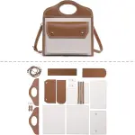 POPSEWING Pocket Handbags DIY Tote Kit for Girls, Leather Bag Kit with Sewing Kits for Shoulder Bag, DIY Purse Leather Kits for Personalized Gift