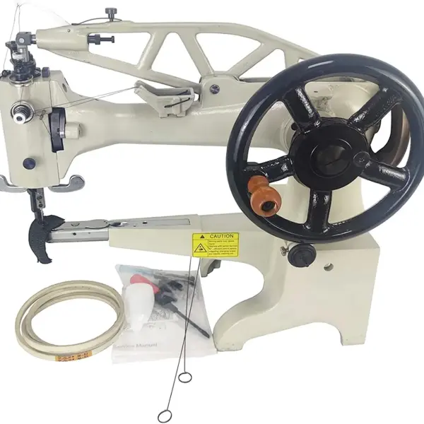 INTSUPERMAI Leather Patcher 11.8 Inch Industrial Hand Crank Patcher Patching Sewing Machine for Shoes/Bags/Clothes/Quilts/Coats/Trousers,etc