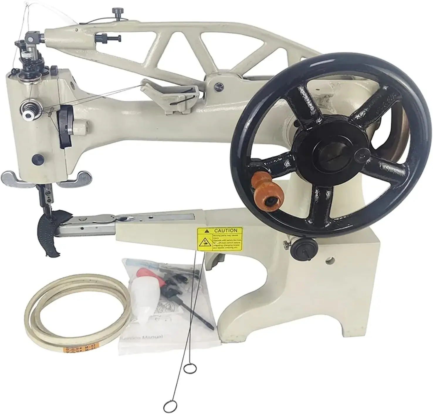 INTSUPERMAI Leather Patcher 11.8 Inch Industrial Hand Crank Patcher Patching Sewing Machine for Shoes/Bags/Clothes/Quilts/Coats/Trousers,etc