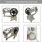 INTSUPERMAI Leather Patcher 11.8 Inch Industrial Hand Crank Patcher Patching Sewing Machine for Shoes/Bags/Clothes/Quilts/Coats/Trousers,etc