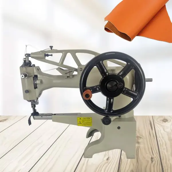 INTSUPERMAI Leather Patcher 11.8 Inch Industrial Hand Crank Patcher Patching Sewing Machine for Shoes/Bags/Clothes/Quilts/Coats/Trousers,etc
