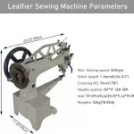 INTSUPERMAI Leather Patcher 11.8 Inch Industrial Hand Crank Patcher Patching Sewing Machine for Shoes/Bags/Clothes/Quilts/Coats/Trousers,etc