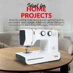 Bernette B33 Swiss Design Sewing Machine | Mechanical, Heavy-Duty, Portable, 15 Built-In Stitches, 5mm Stitch Width, Front-Loading Bobbin, Semi-Automatic Threader, Cutter,10 Bobbins