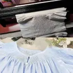 Adjustable Smocking Pleater,24 Row Pleat Sewing Machine with Sewing Needles & Tool Kit,47 Needle Positions Adjustable Closeness & Depth,for Costume & Craft Sewing (Red)