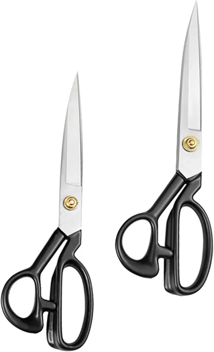 Tofficu 2Pcs Professional Sewing Scissors Multipurpose Manganese Tools for Tailoring Crafting and Embroidery Comfortable Grip Blades