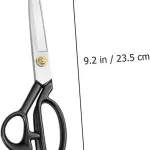 Tofficu 2Pcs Professional Sewing Scissors Multipurpose Manganese Tools for Tailoring Crafting and Embroidery Comfortable Grip Blades