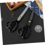 Tofficu 2Pcs Professional Sewing Scissors Multipurpose Manganese Tools for Tailoring Crafting and Embroidery Comfortable Grip Blades