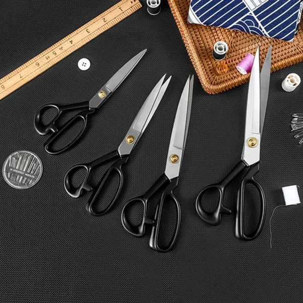 Tofficu 2Pcs Professional Sewing Scissors Multipurpose Manganese Tools for Tailoring Crafting and Embroidery Comfortable Grip Blades
