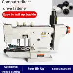 Semi-Automatic Button Sewing Machine – Industrial Flat/Shank Button Attacher with Auto Thread Cutter & Servo Motor