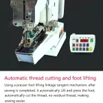 Semi-Automatic Button Sewing Machine – Industrial Flat/Shank Button Attacher with Auto Thread Cutter & Servo Motor