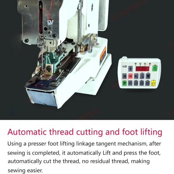 Semi-Automatic Button Sewing Machine – Industrial Flat/Shank Button Attacher with Auto Thread Cutter & Servo Motor