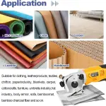 MXBAOHENG Electric Scissors Cordless Cardboard Cutter Rotary Cutter with Safety Switch, Power Box Cutter Fabric Cutting Machine (2 Batteries)