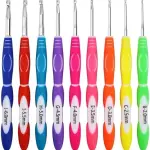 Crochet Hook Set Yarn Knitting Needles Sewing Tools Full Set DIY Sweater Stitch Hand-Knitted Set (Color : A Size : As Shown)