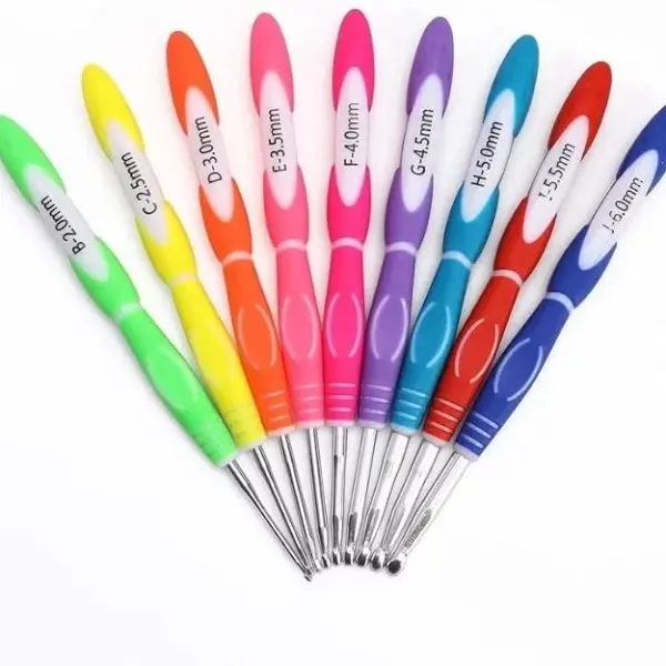 Crochet Hook Set Yarn Knitting Needles Sewing Tools Full Set DIY Sweater Stitch Hand-Knitted Set (Color : A Size : As Shown)