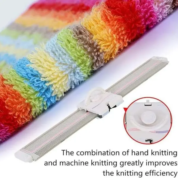 Automatic Knitting Machine, Sewing Machine Knitting Kit, 6.5mm 150 Neddle Stitches Knitting Machine for Adults&Kids, Sewing Tool Set for Sock, Hat, Pumpkin