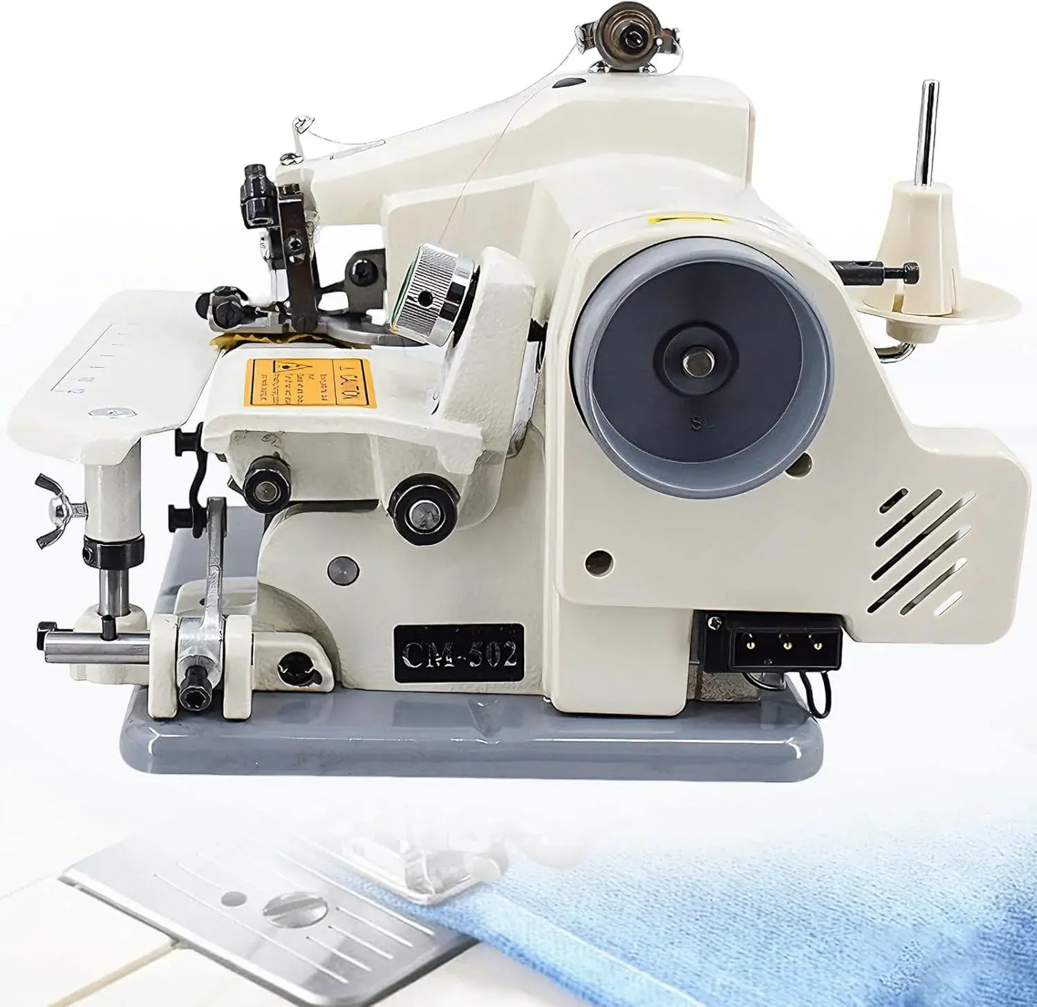 Adjustable Blindstitch Sewing Machine, 1250 SPM Hemming Machine for Cuffs, Skirts & Draperies, Desktop Skip Stitch Ratio 1:1 to 2:1, Professional Hemmer Tool