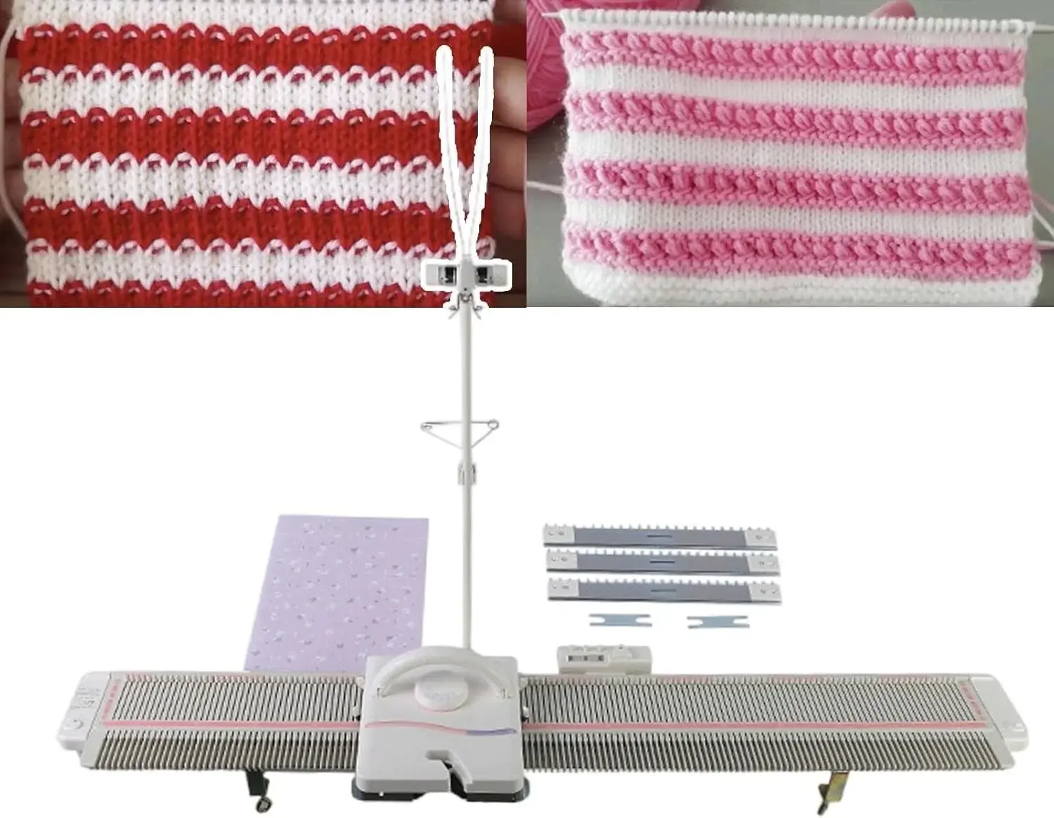 Knitting Machine, Sweater Machine, Knitting Machine Needle Pusher, for Household Sewing, with Accessories Tool Set, Knitting Kits