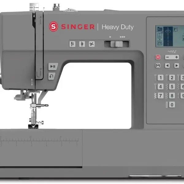 SINGER Heavy Duty 6800C Computerized Sewing Machine with Accessory Kit | Strong Motor with Enhanced Piercing Power, 586 Stitch Applications, LCD Screen, Full Metal frame & 1-step Buttonhole